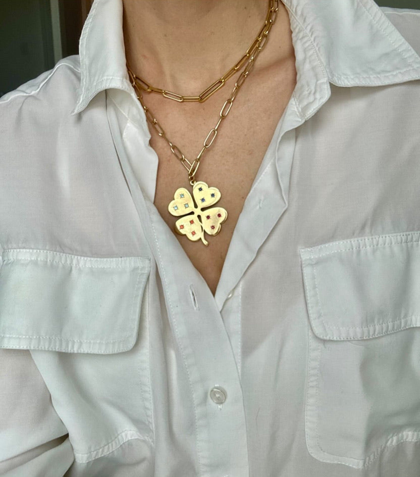 Jumbo Birthstone Clover