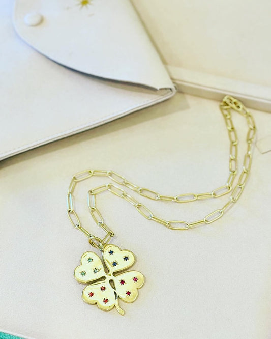 Jumbo Birthstone Clover